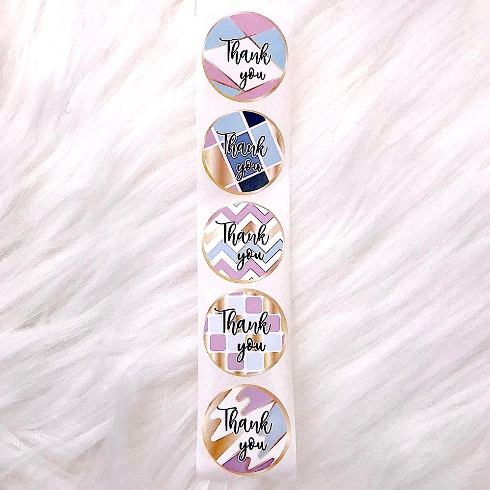 💚10/$10💚NEW 5 Thank You Round Stickers